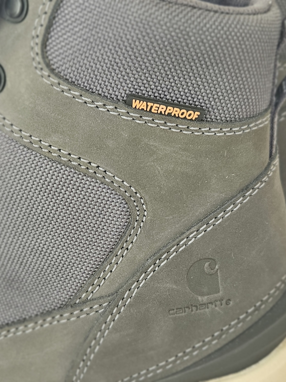 Carhartt Women's 6" Waterproof Soft Toe Work Boots Grey Pink Size 10 M - Picture 8 of 12